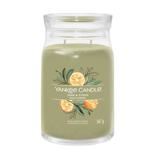Sage and Citrus - Signature Large Jar Scented Candle