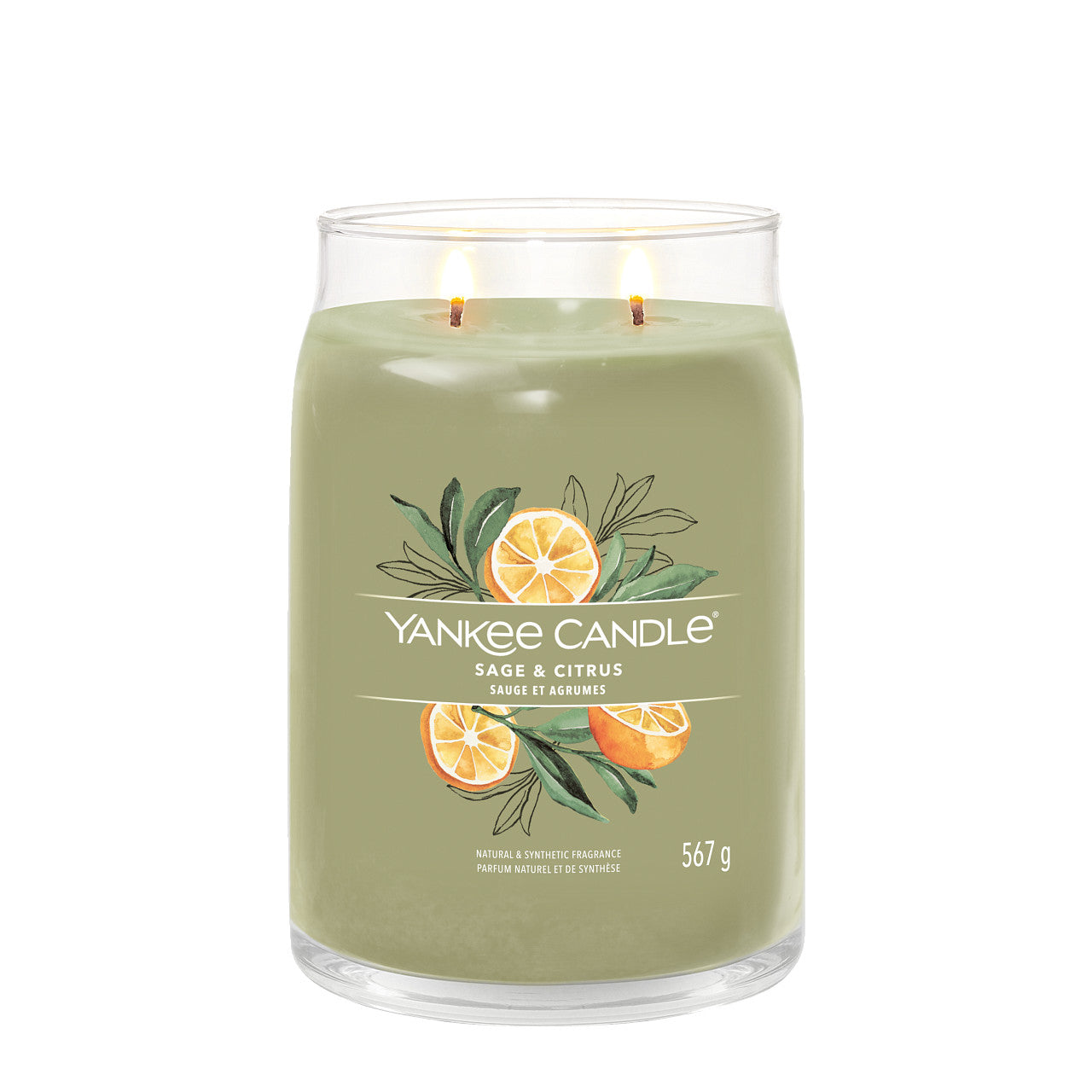 Sage and Citrus - Signature Large Jar Scented Candle