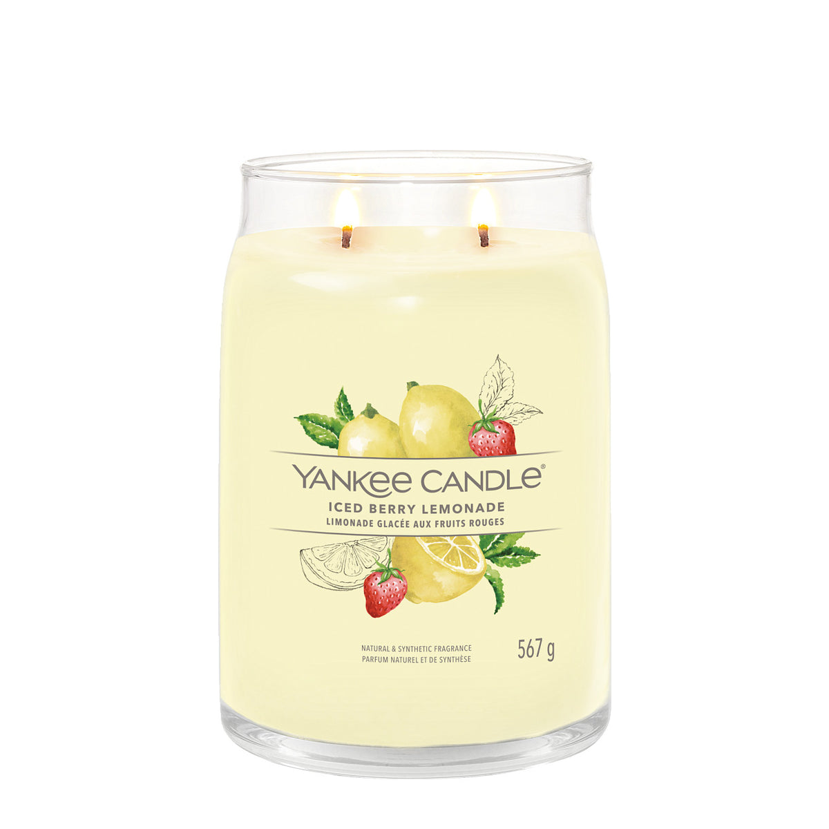 Iced Berry Lemonade - Signature Large Jar Scented Candle