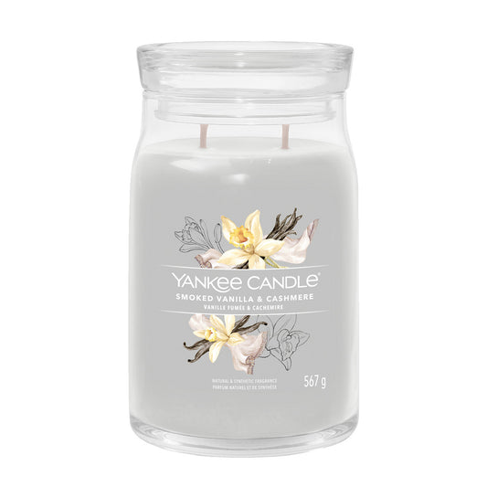 Smoked Vanilla and Cashmere - Signature Large Jar Scented Candle