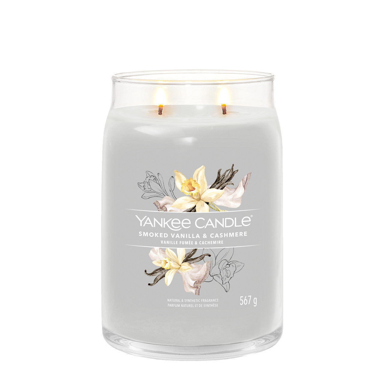 Smoked Vanilla and Cashmere - Signature Large Jar Scented Candle