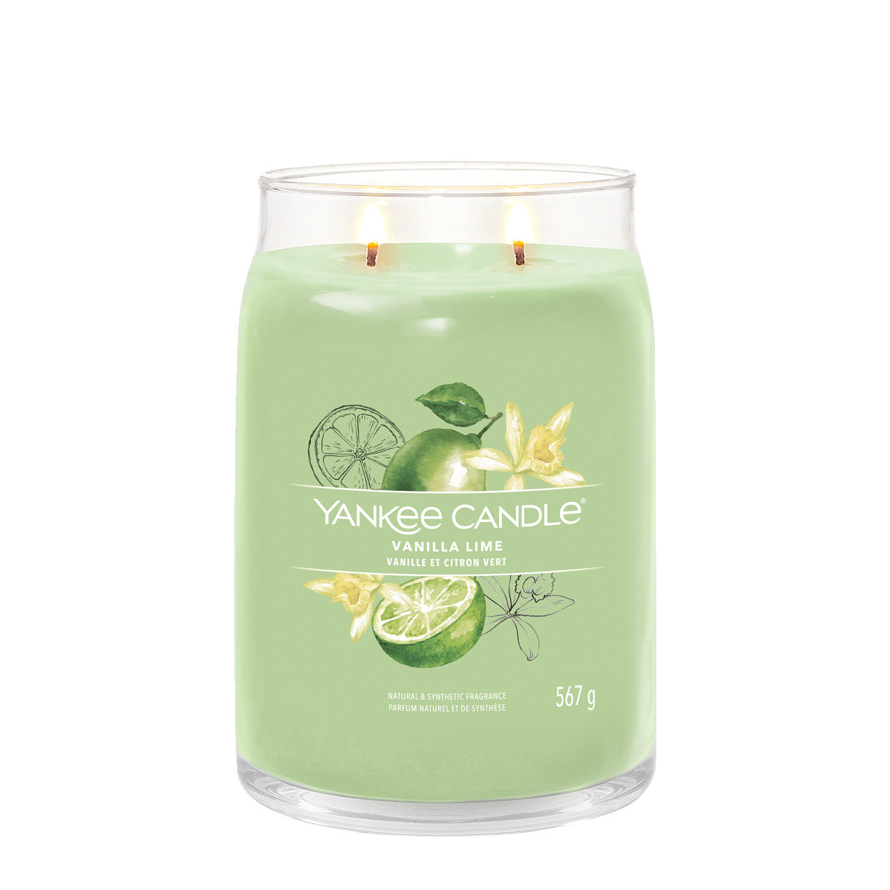 Vanilla Lime - Signature Large Jar Scented Candle