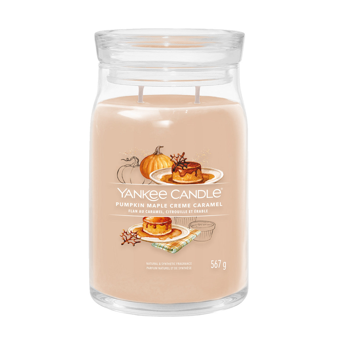 Pumpkin Maple Crème Caramel - Signature Large Jar Scented Candle