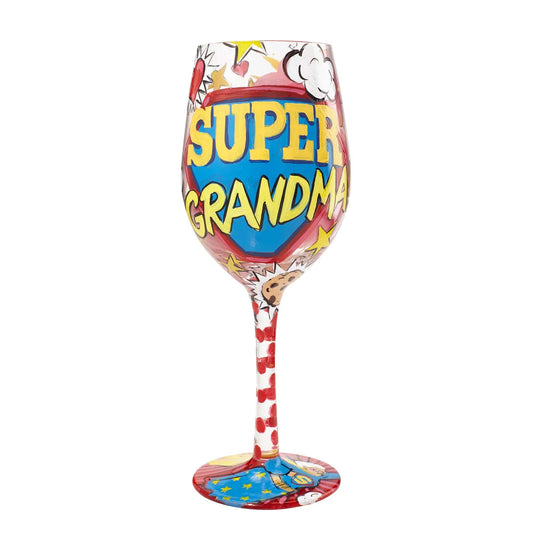 Super Grandma Wine Glass