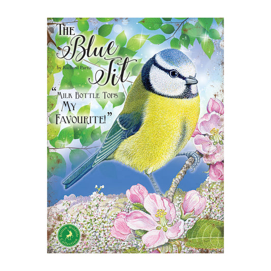 Blue Tit - Milk Bottle Tops, My Favourite (Small)