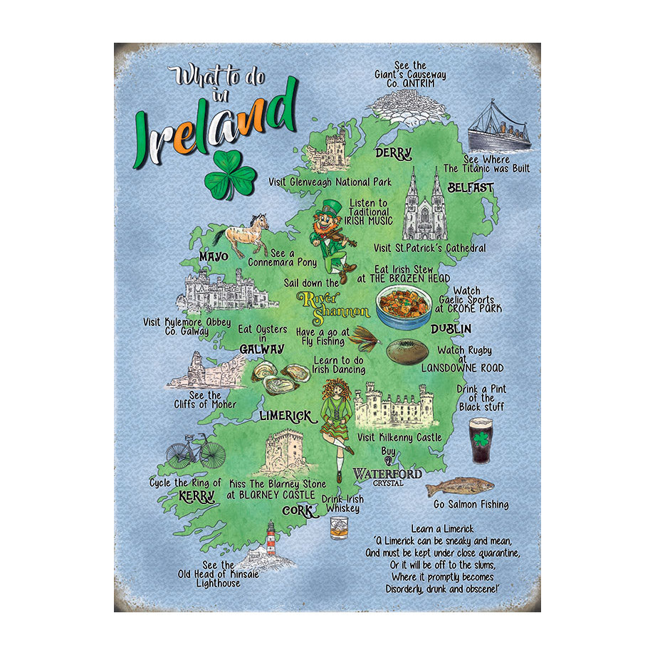 What to do in Ireland - Map (Small)