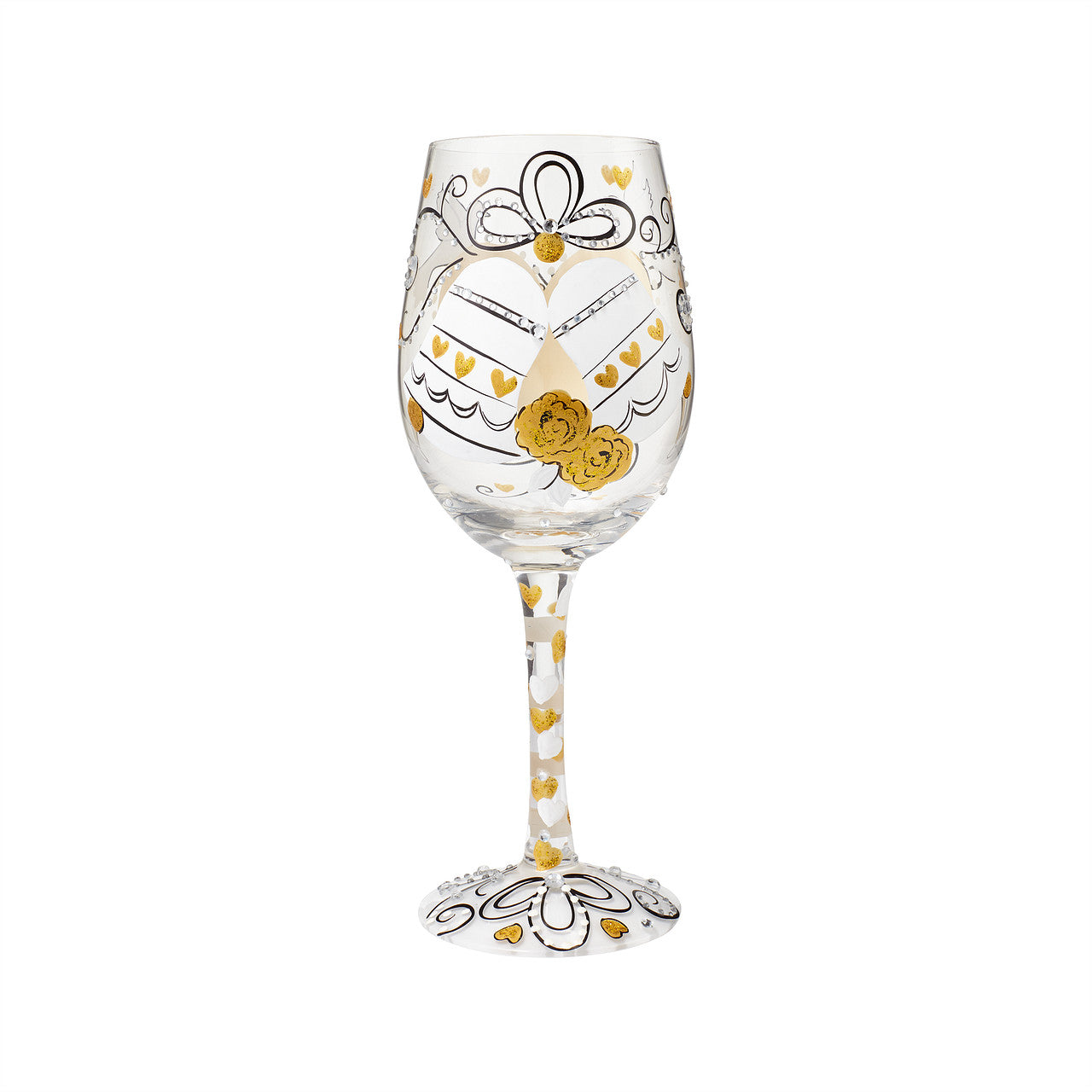 Cheers Happy Couple Wine Glass