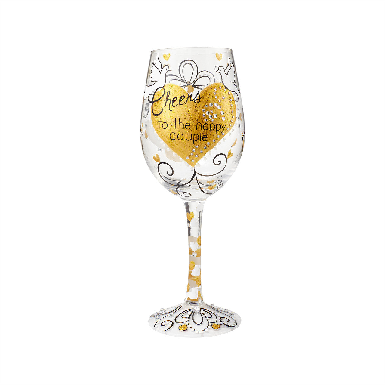 Cheers Happy Couple Wine Glass
