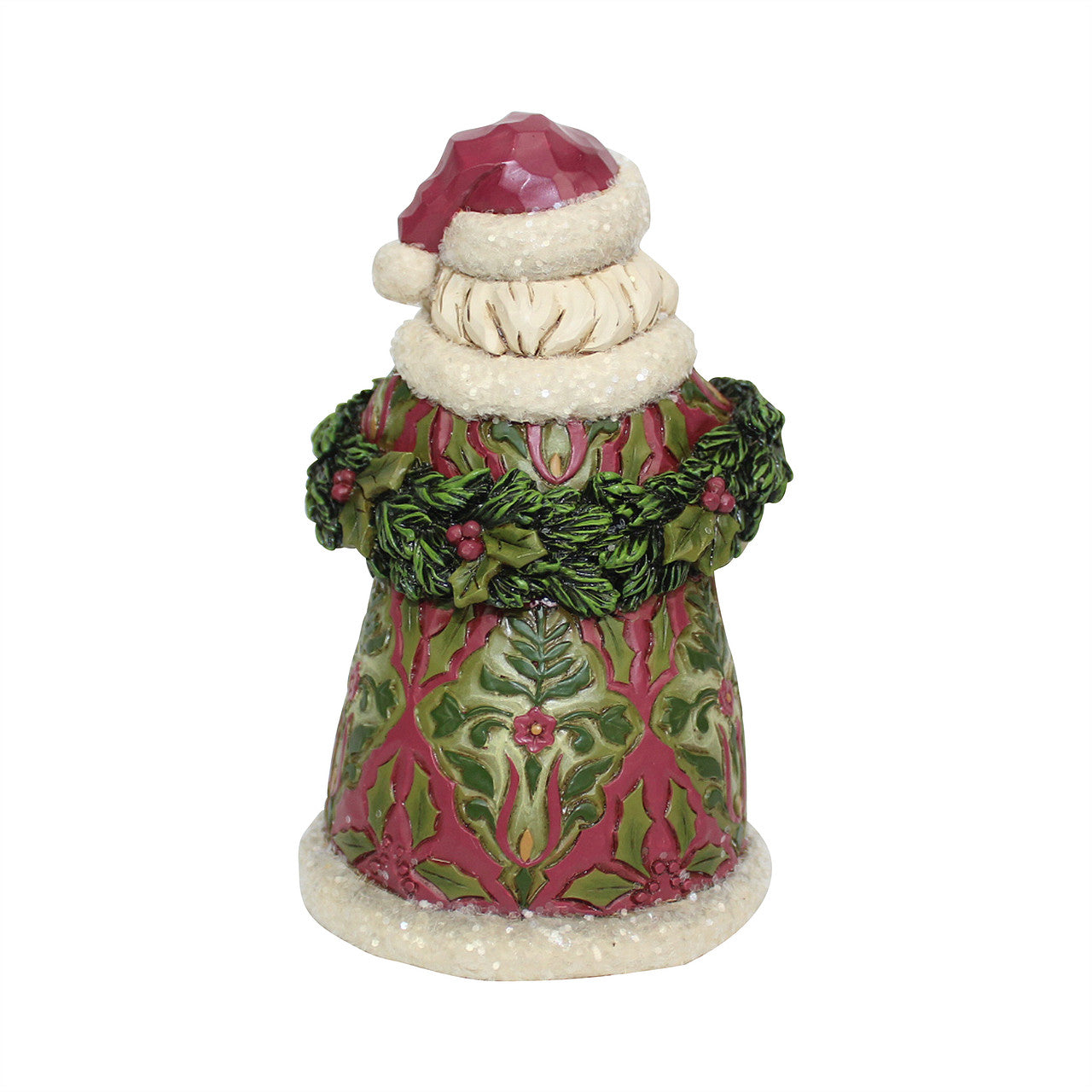 Santa's Coming - Victorian Santa With Evergreen Figurine