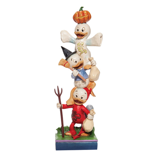 Teetering Trick-or-Treaters - Huey, Dewey and Louie Stacked
