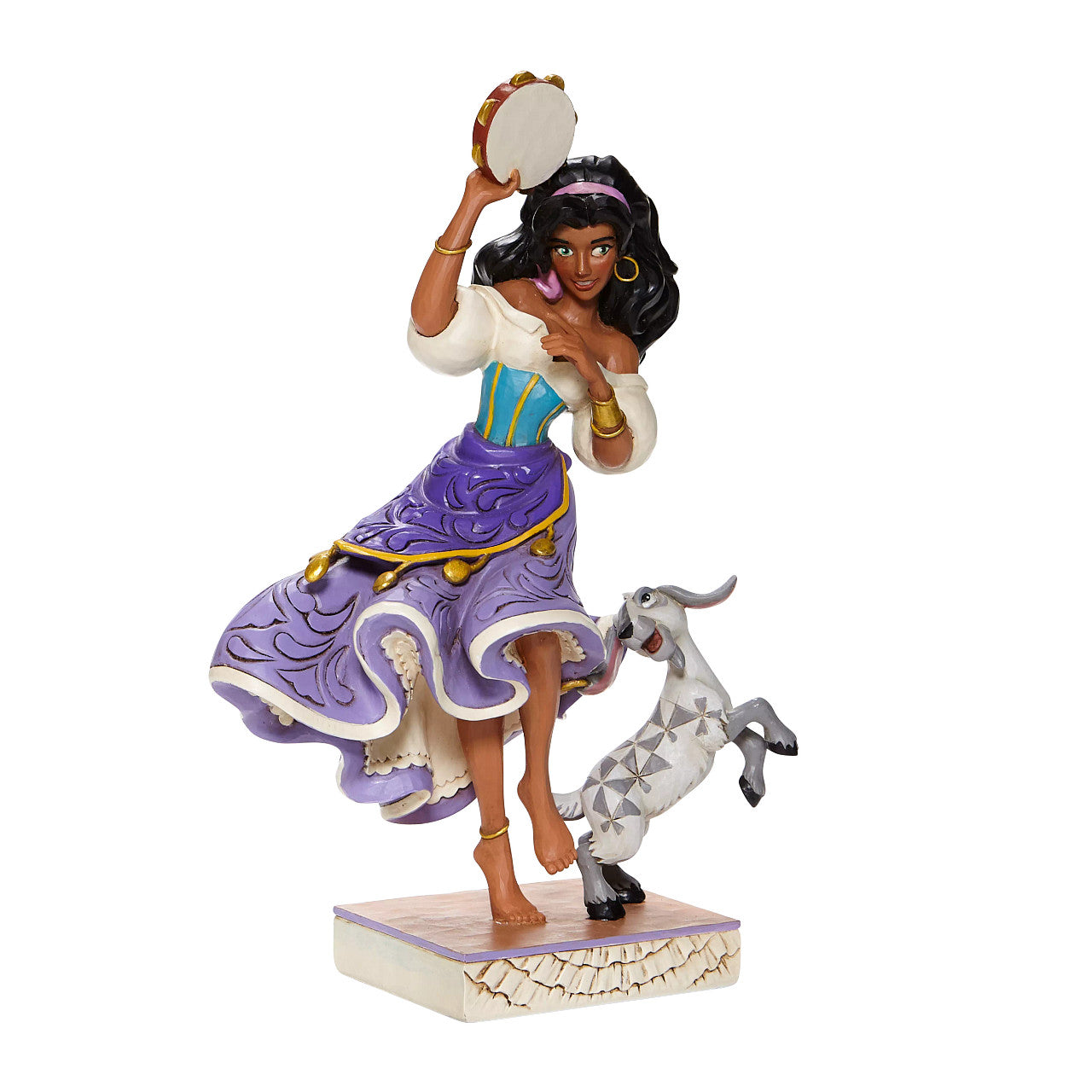 Twirling Tambourine Player - Esmeralda and Djali