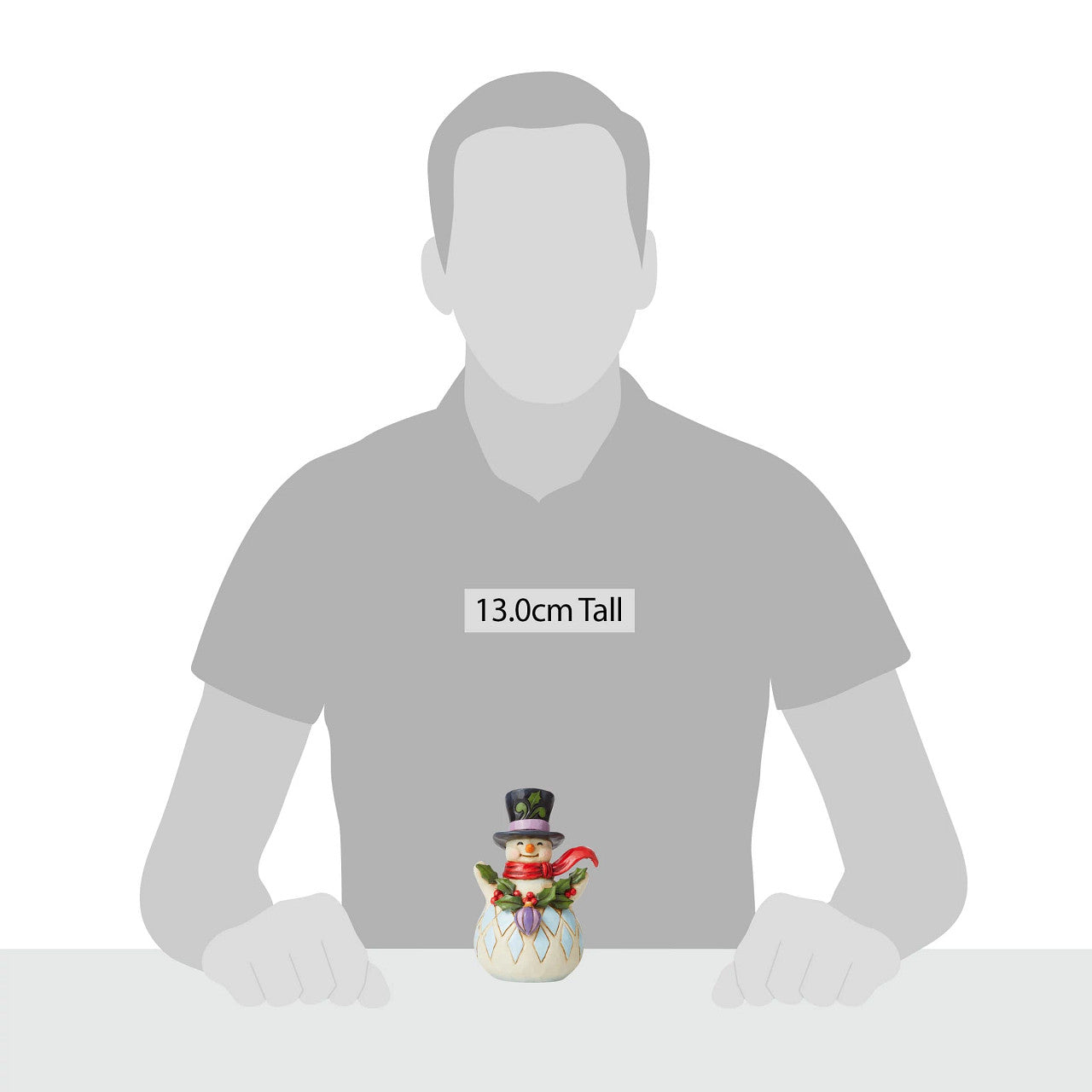 Making Things Merry - Snowman Holly Garland Pint Sized Figurine