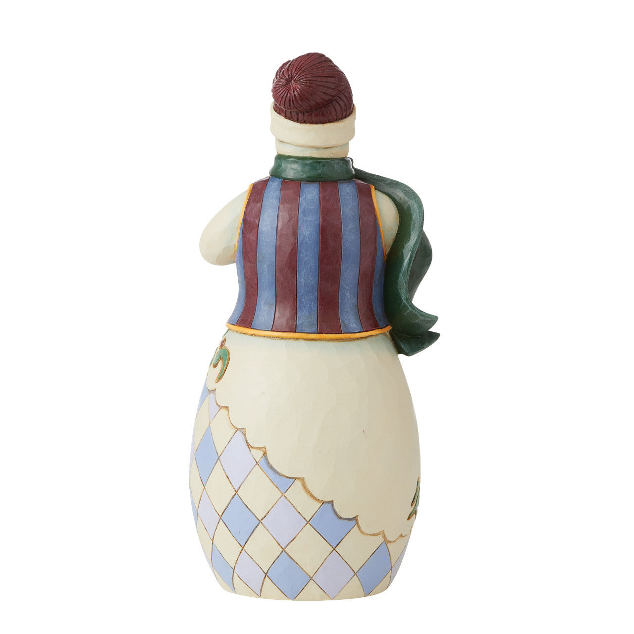 Embrace the Merry Miracle - Snowman Holding Nativity Stable Figurine