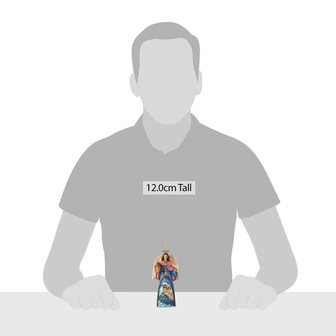 Angel With Holy Scene Hanging Ornament