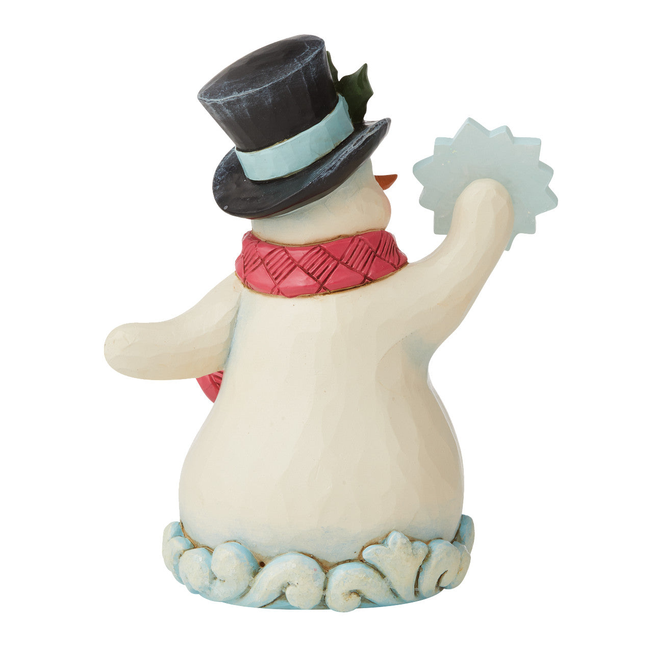 Winter's Simple Joys - Winter Wonderland Snowman Holding Snowflake Figurine