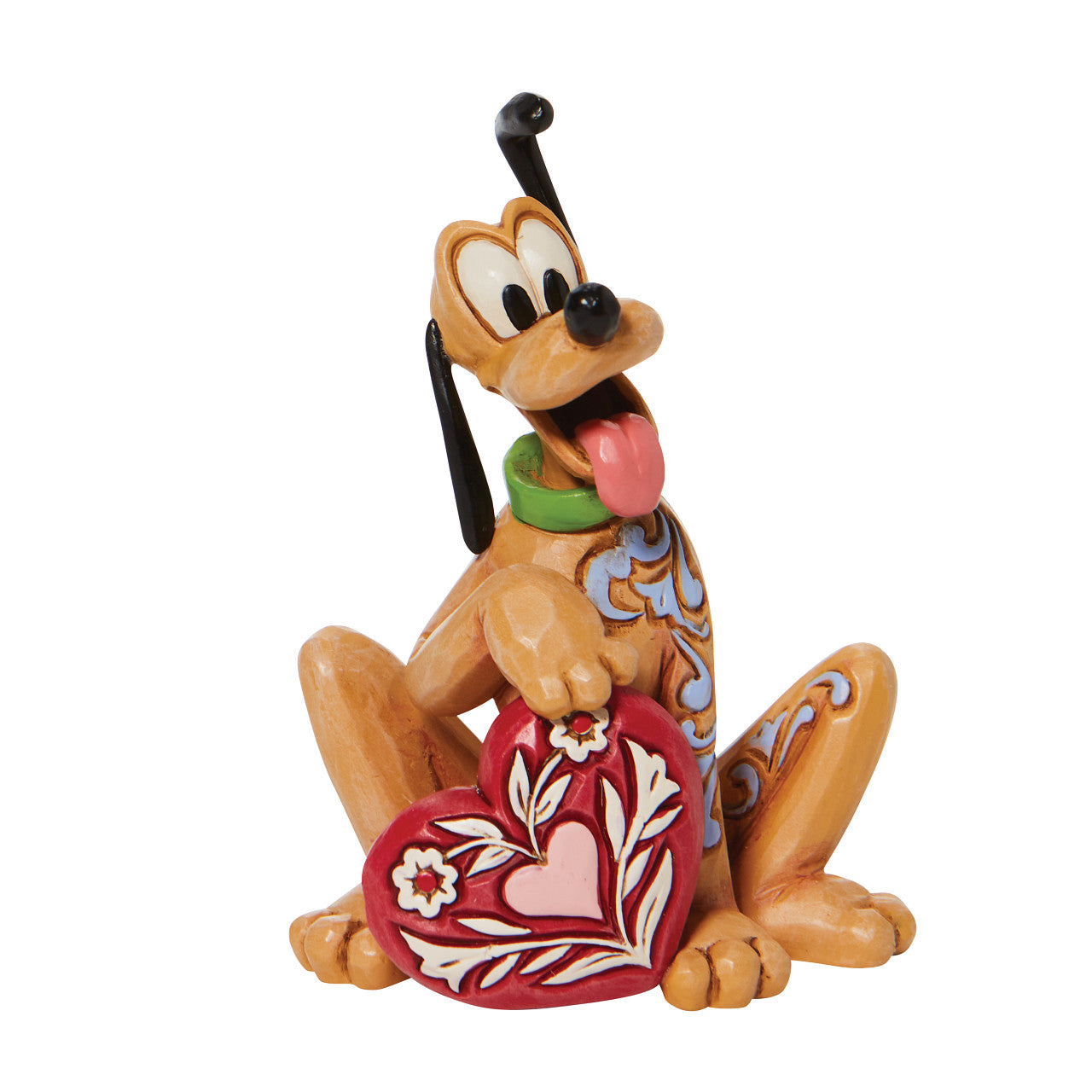 Pluto Holding Heart - Mini Figurine