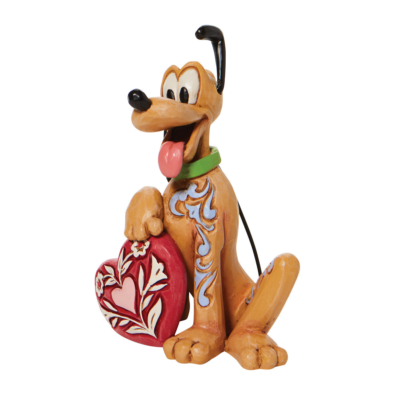 Pluto Holding Heart - Mini Figurine