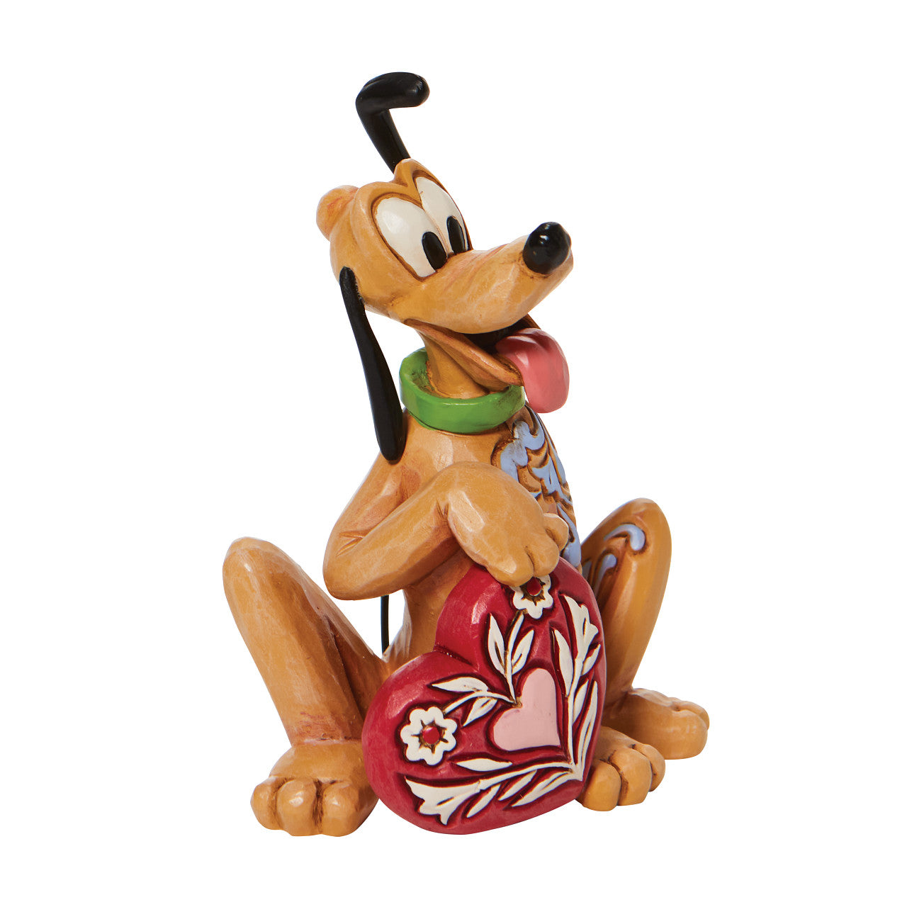 Pluto Holding Heart - Mini Figurine