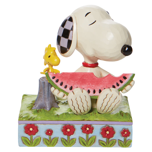 Snoopy and Woodstock eating Watermelon