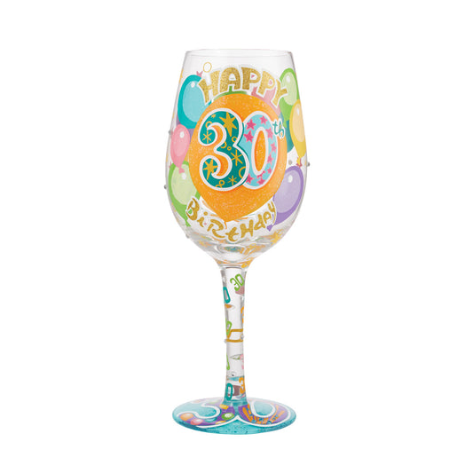 30th Birthday Wine Glass