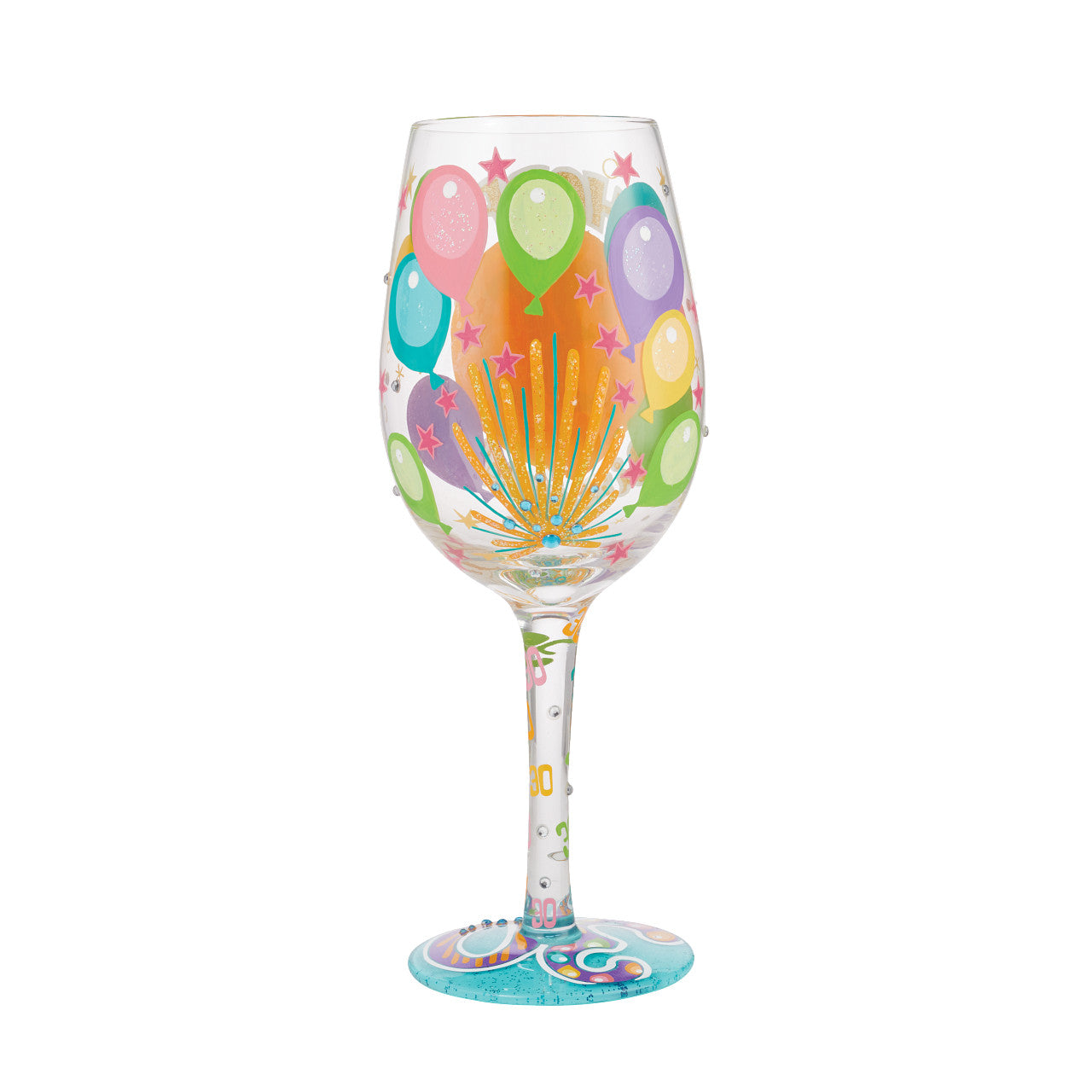 30th Birthday Wine Glass
