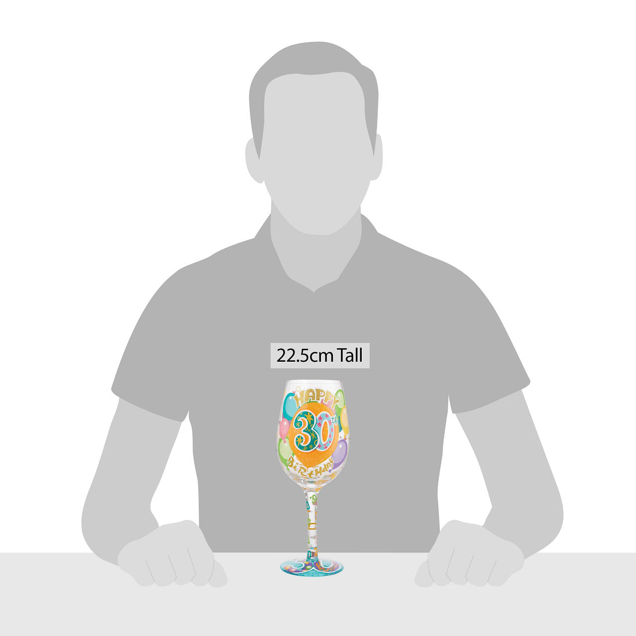 30th Birthday Wine Glass
