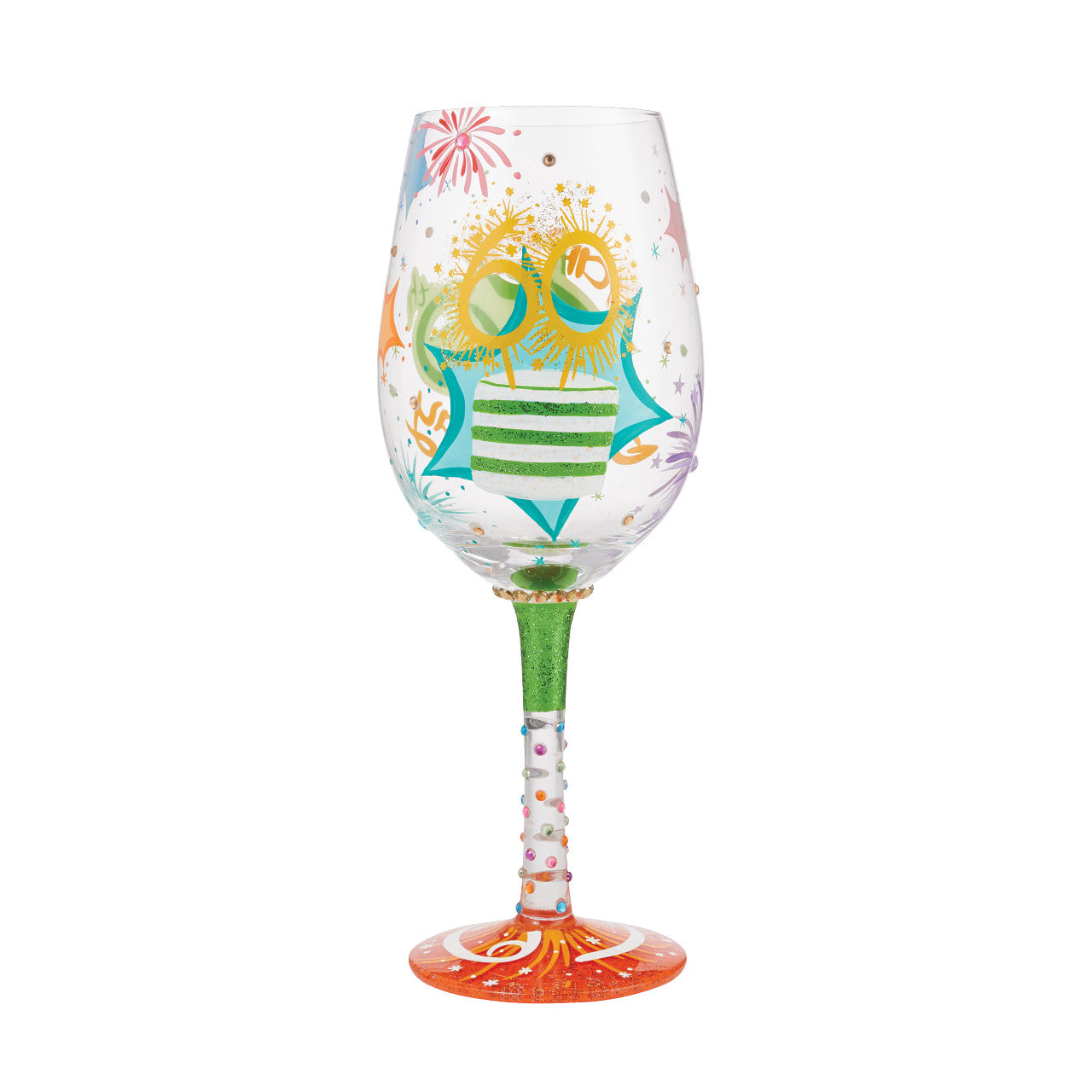 60th Birthday Wine Glass
