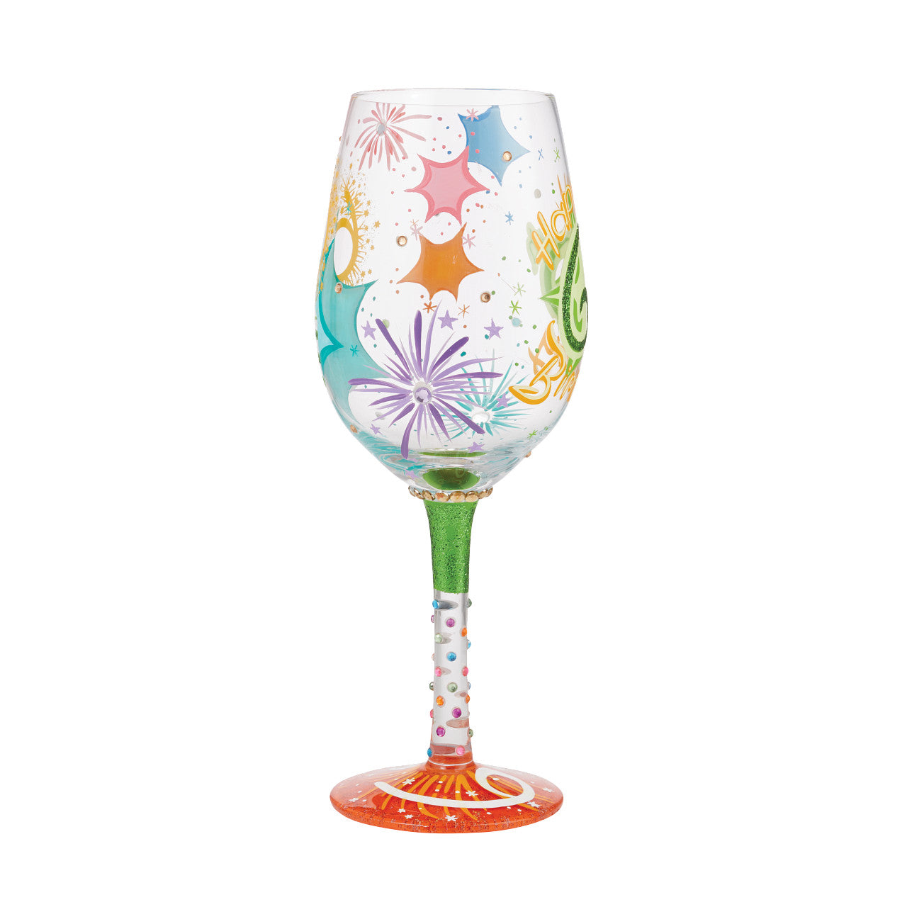 60th Birthday Wine Glass