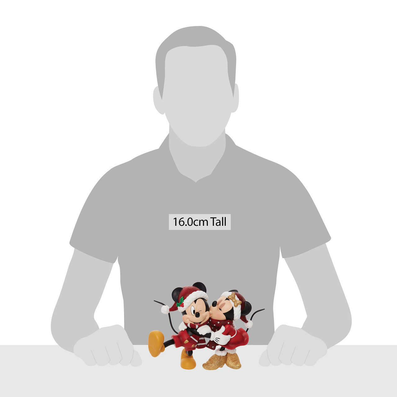 Christmas Mickey and Minnie Figurine