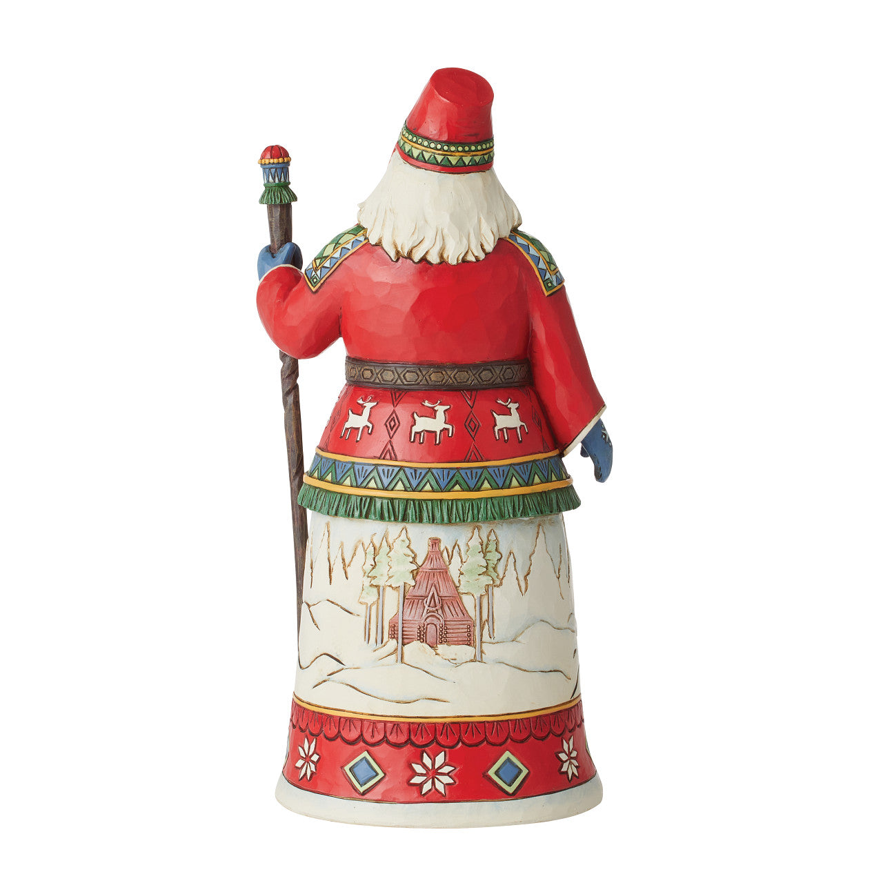 Father of the North - Lapland Santa With Cane Figurine