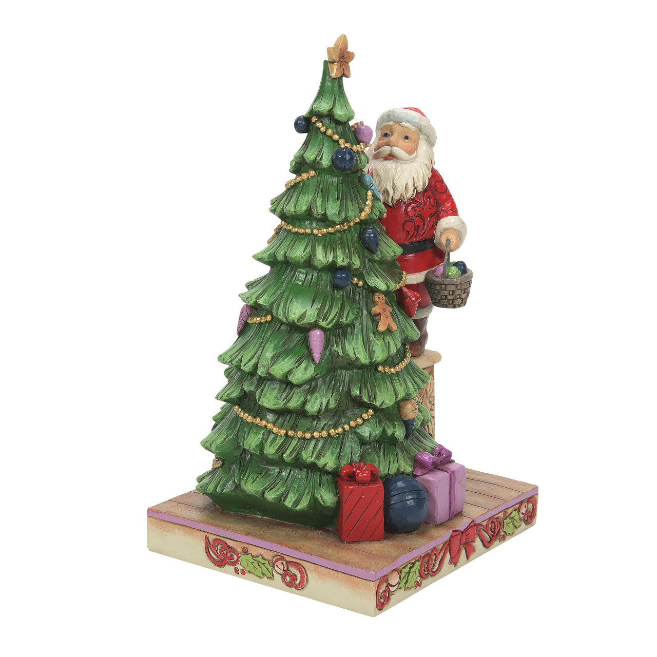 The Most Wonderful Time of the Year - Santa Decorating Tree Figurine