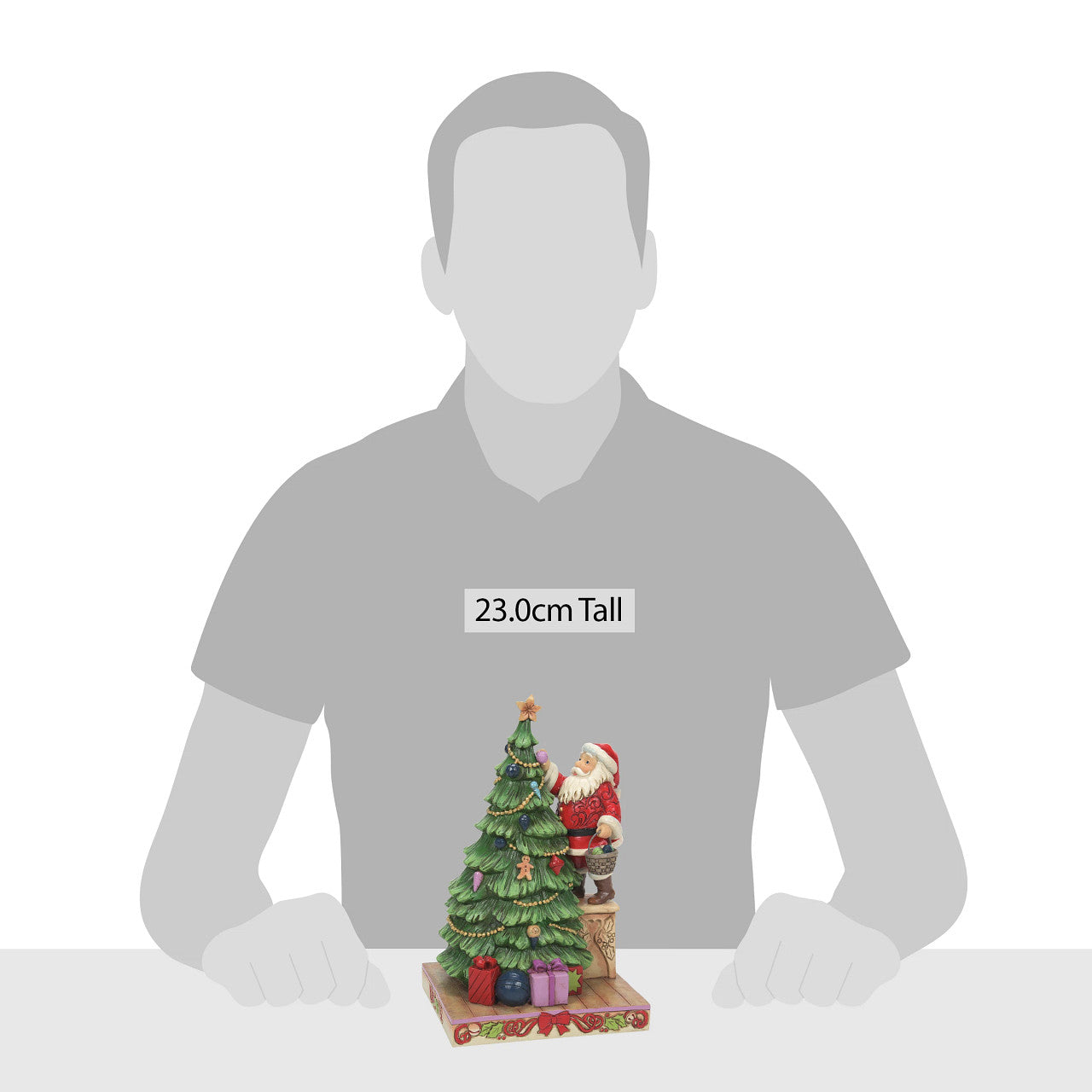 The Most Wonderful Time of the Year - Santa Decorating Tree Figurine