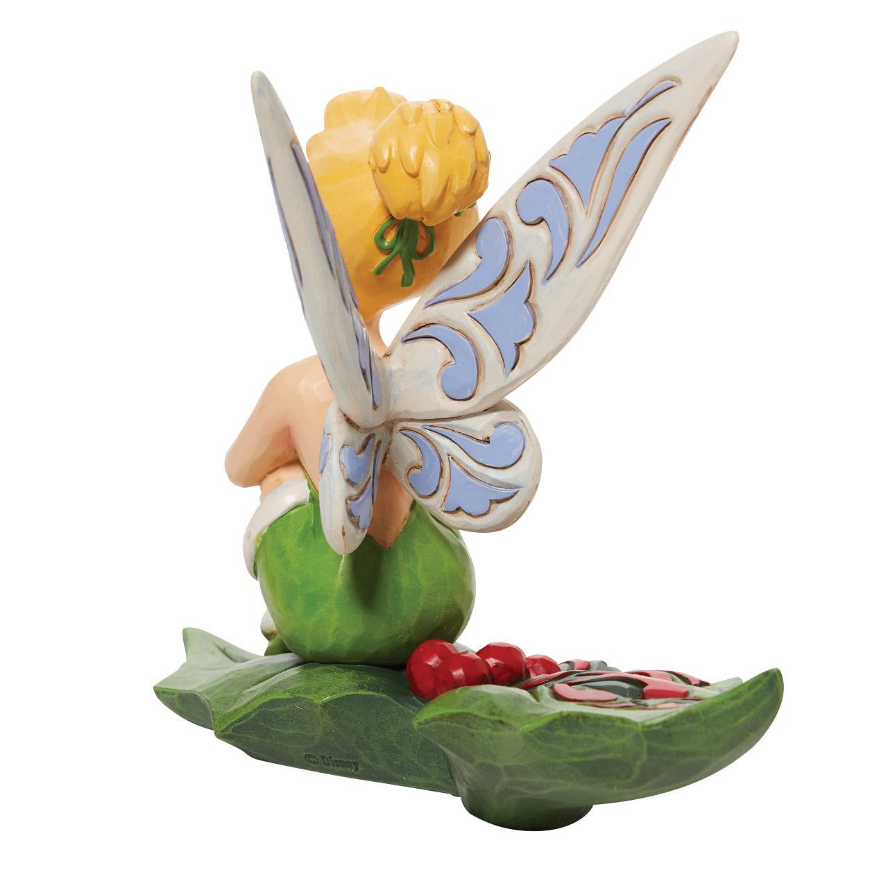 Happy Holly-Days - Tinker Bell sitting on Holly