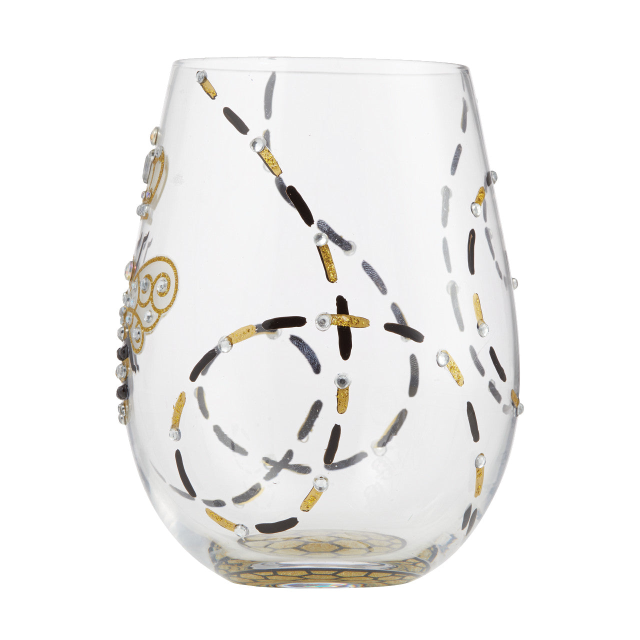 Queen Bee Stemless Wine Glass