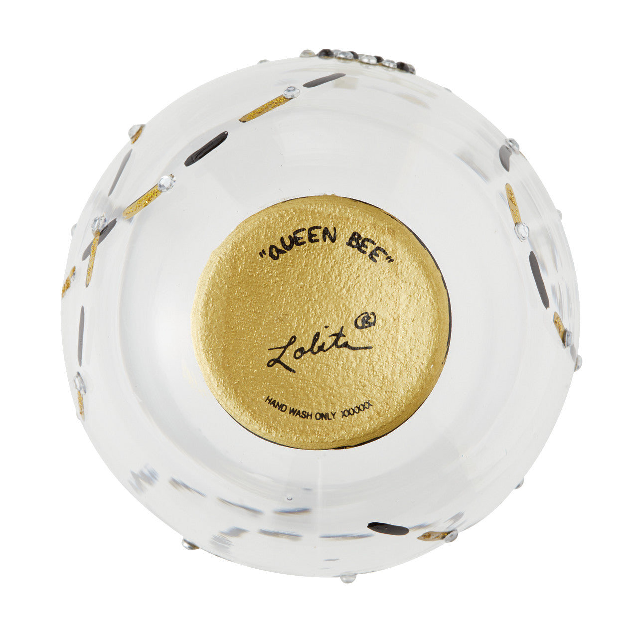 Queen Bee Stemless Wine Glass