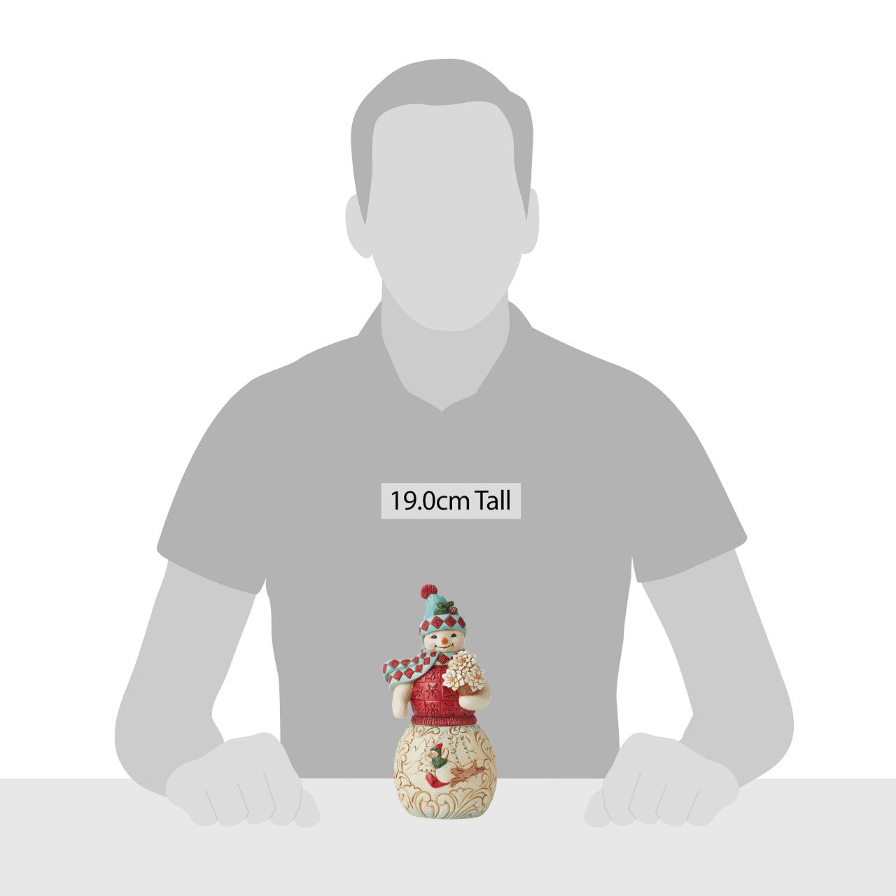 Hooray for Snow Days - Winter Wonderland Snowman With Sledding Scene Figurine