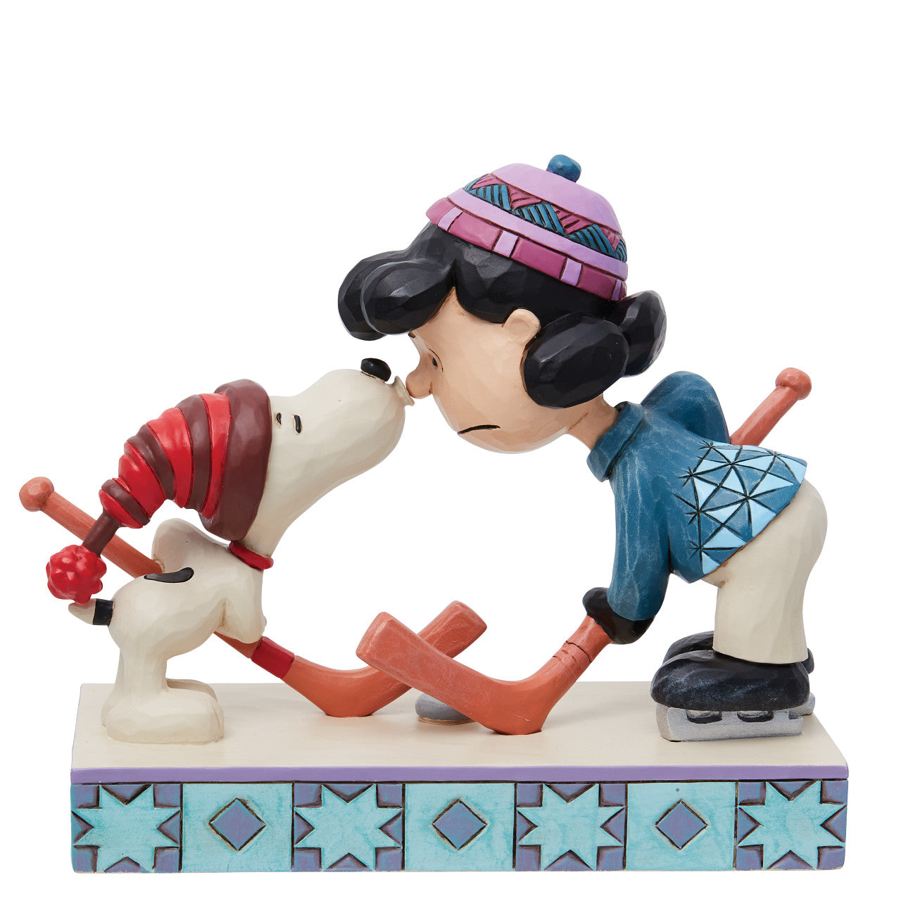 A Surprise Smootch (Snoopy & Lucy playing Hockey)