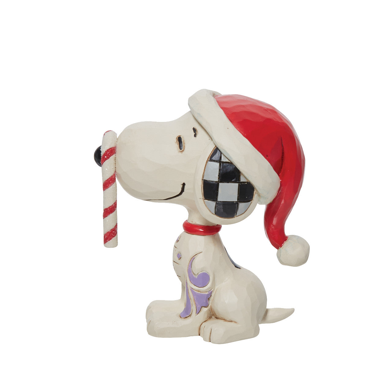 Snoopy Glitter Candy Cane Mini Figurine