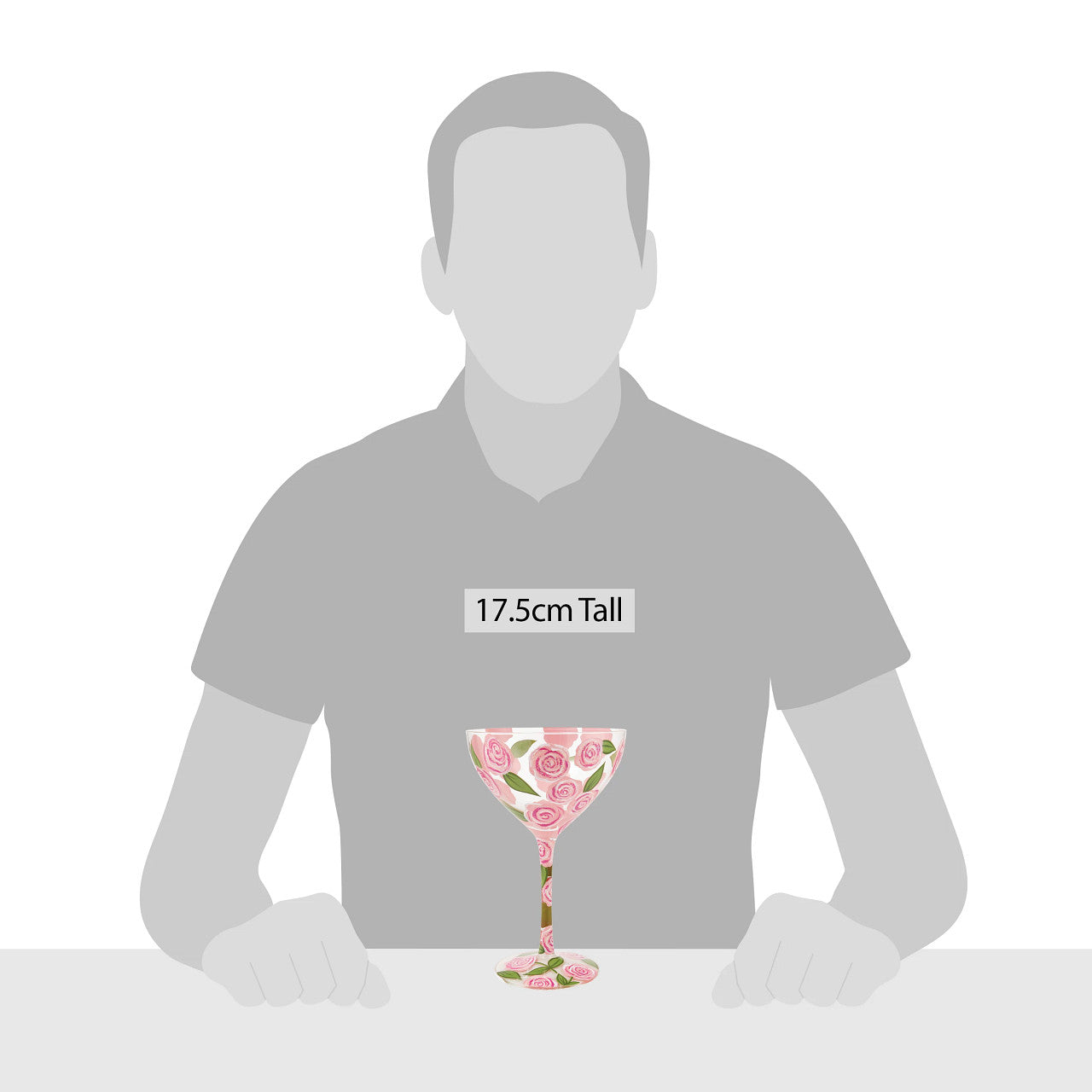 Vodka Rose Puch Cocktail Glass