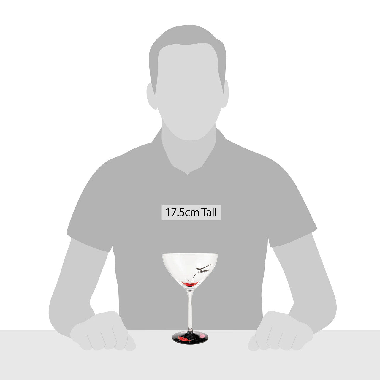 Flirtini Cocktail Glass