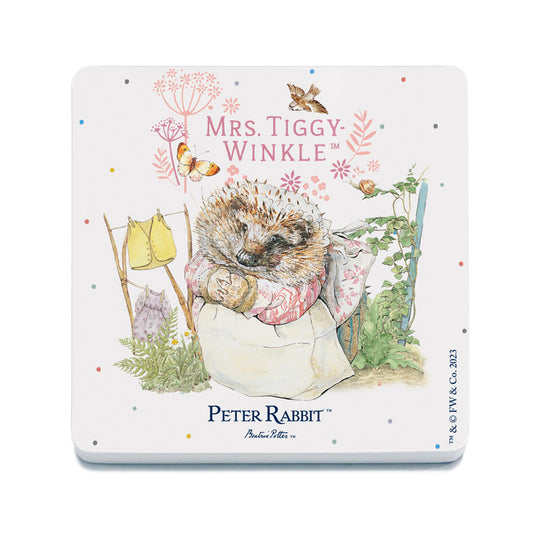 Beatrix Potter - Mrs Tiggy-Winkle (Drinks Coaster)