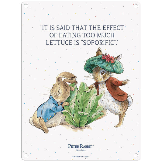 Beatrix Potter - Peter Rabbit and Benjamin Bunny with Lettuce (Small)