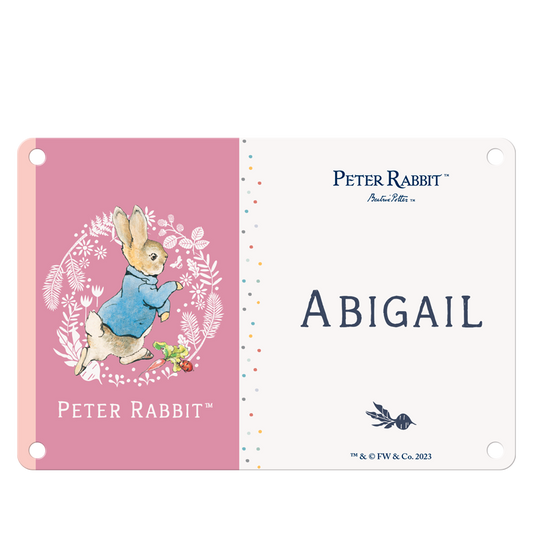 Beatrix Potter - Peter Rabbit - Abigail (Named Sign)