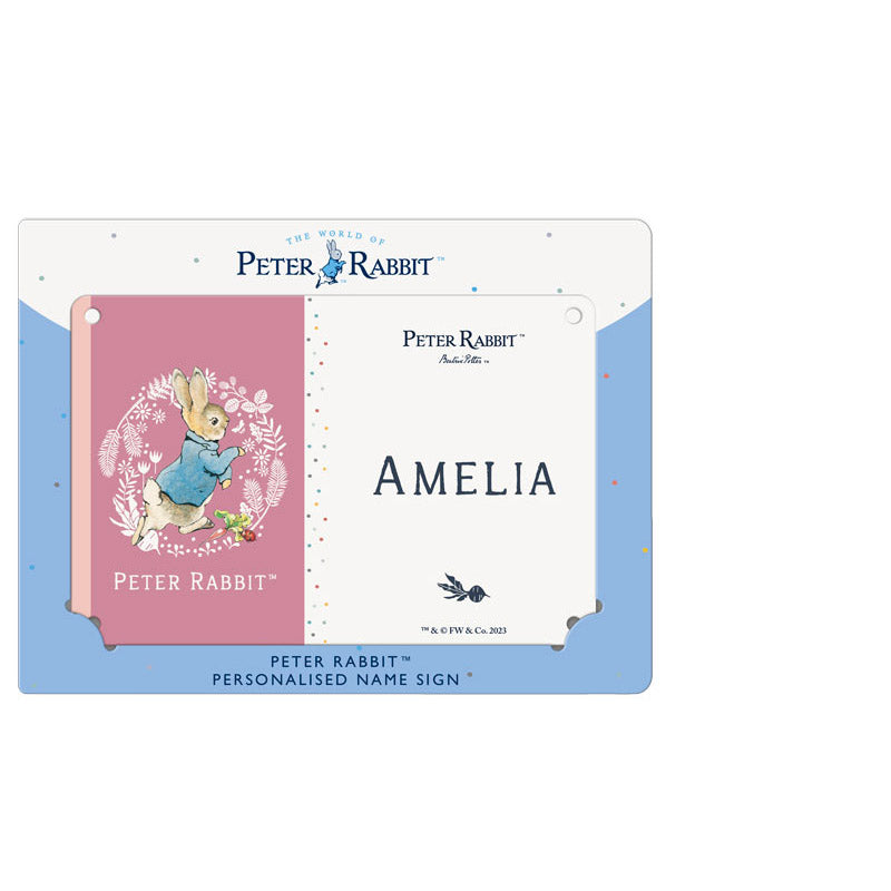 Beatrix Potter - Peter Rabbit - Amelia (Named Sign)
