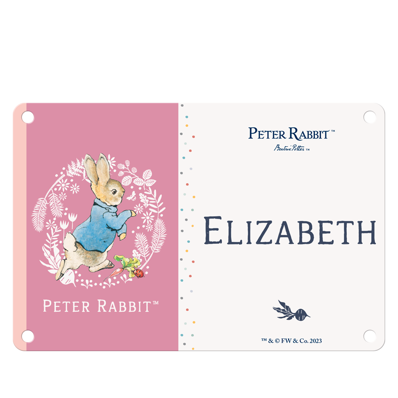 Beatrix Potter - Peter Rabbit - Elizabeth (Named Sign)