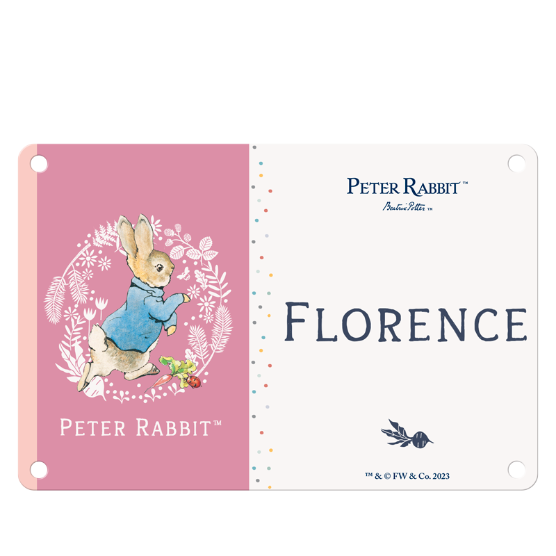 Beatrix Potter - Peter Rabbit - Florence (Named Sign)