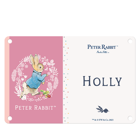 Beatrix Potter - Peter Rabbit - Holly (Named Sign)