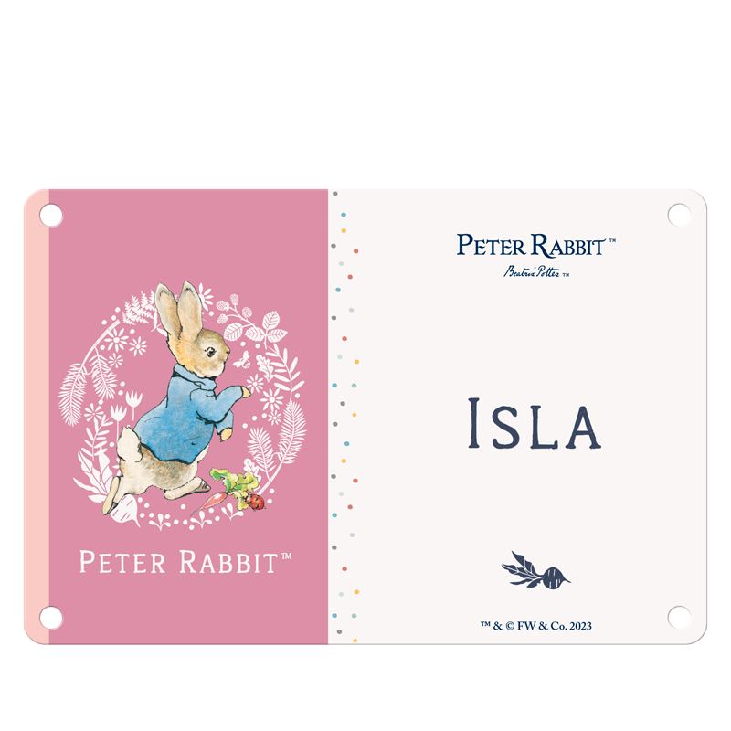 Beatrix Potter - Peter Rabbit - Isla (Named Sign)