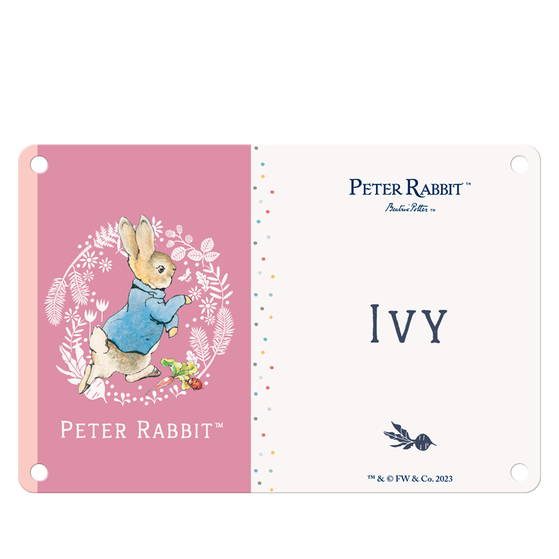 Beatrix Potter - Peter Rabbit - Ivy (Named Sign)