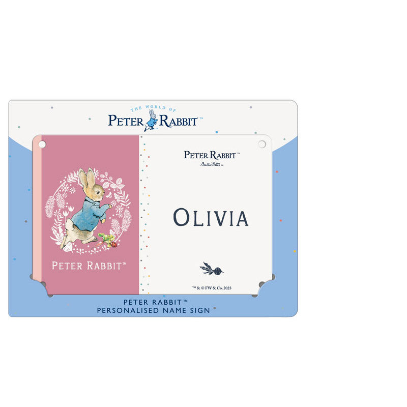 Beatrix Potter - Peter Rabbit - Olivia (Named Sign)